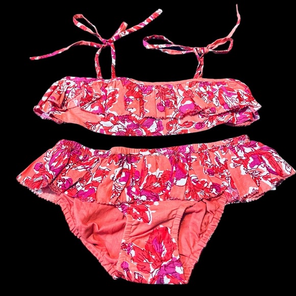 LISON PARIS***Floral 100% Cotton Stunning Bikini Set***Size 10 $88 - Picture 2 of 4